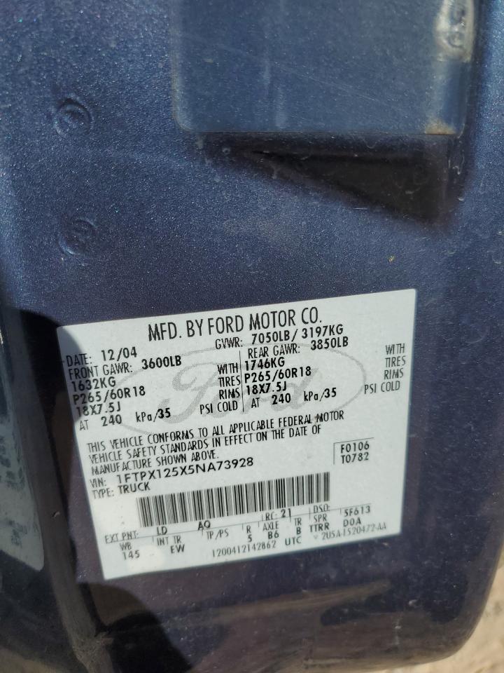 Lot #3309183621 2005 FORD F150