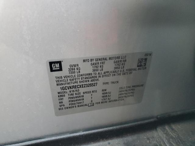 2014 CHEVROLET SILVERADO - 1GCVKRECXEZ326527