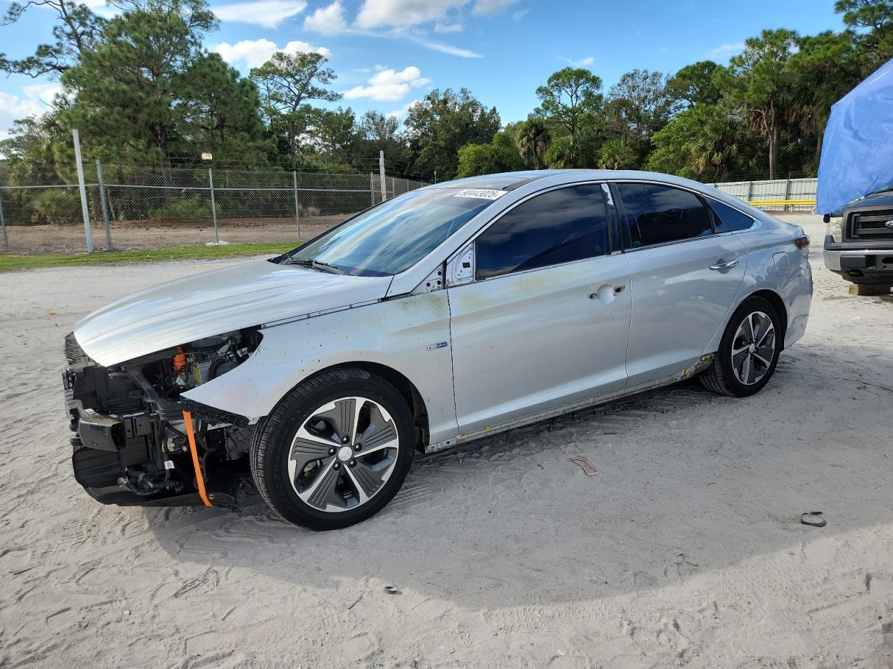 Lot #3302843894 2019 HYUNDAI SONATA HYB