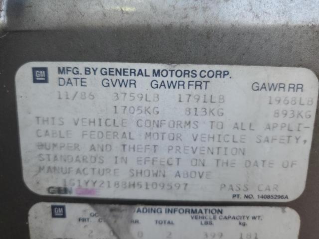 1987 CHEVROLET CORVETTE #3279574241