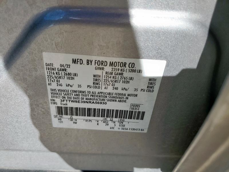 2022 FORD MAVERICK X #3291200024