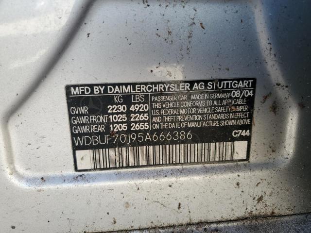 2005 MERCEDES-BENZ E 500 #3283852422