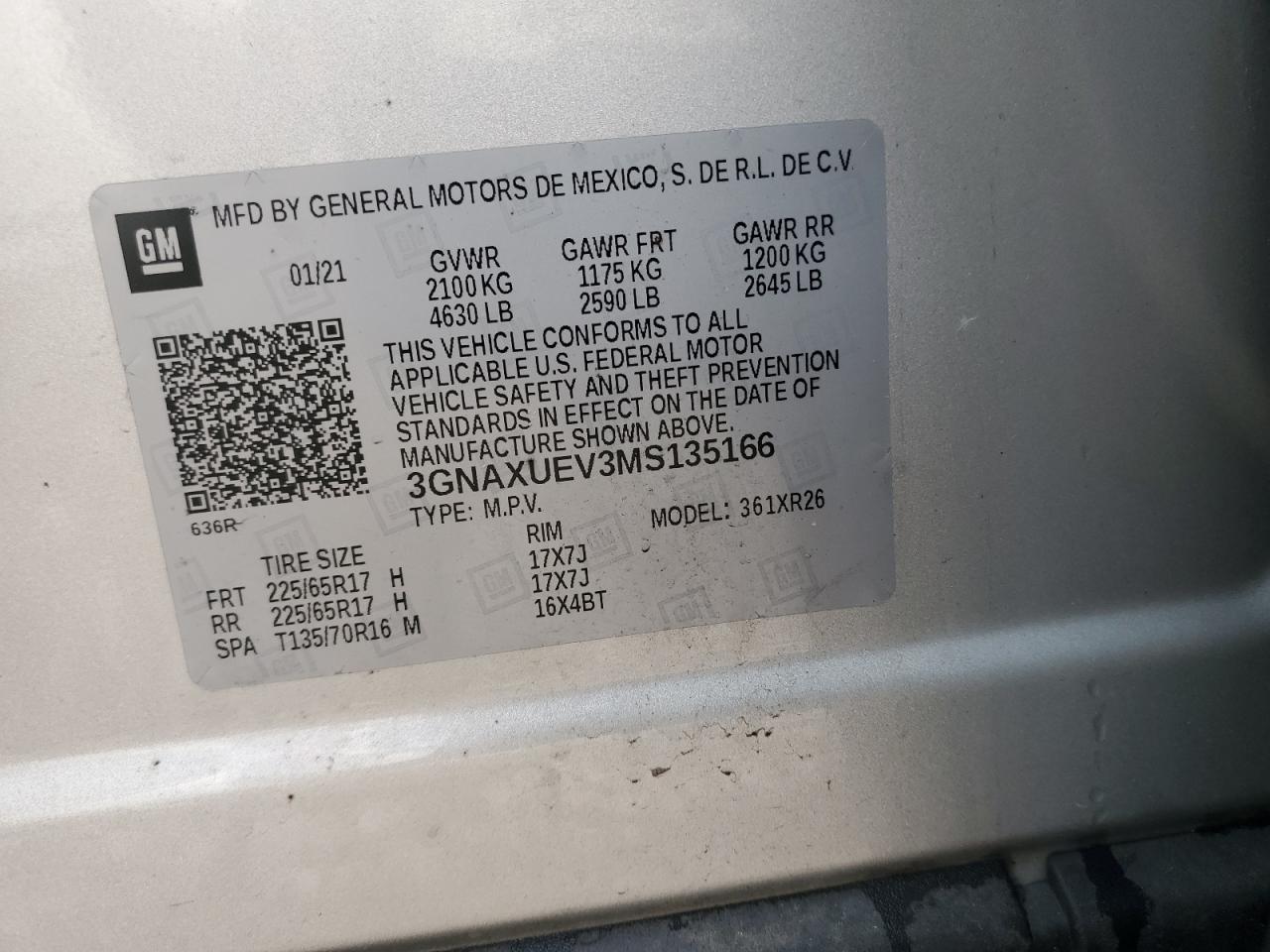 CHEVROLET EQUINOX LT