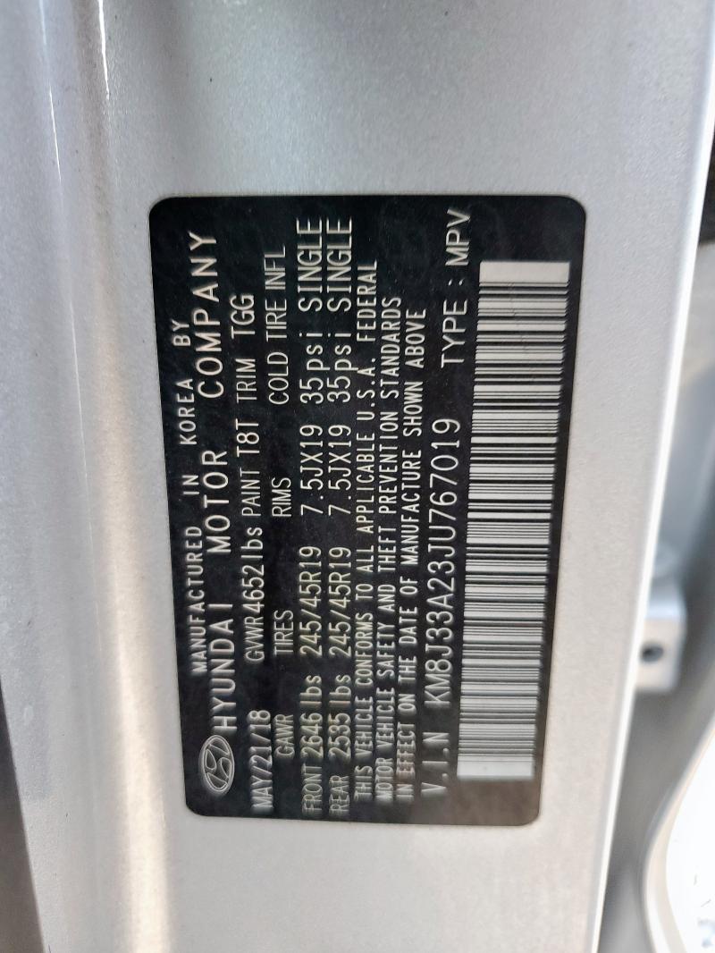 2018 HYUNDAI TUCSON VAL #3312256769