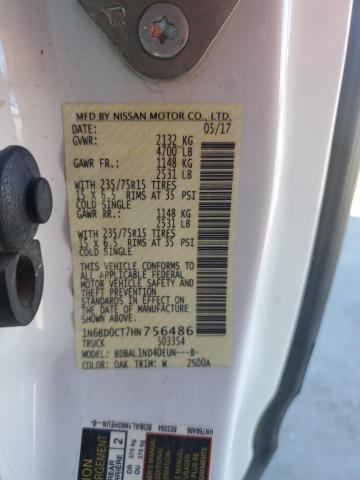 2017 NISSAN FRONTIER S - 1N6BD0CT7HN756486