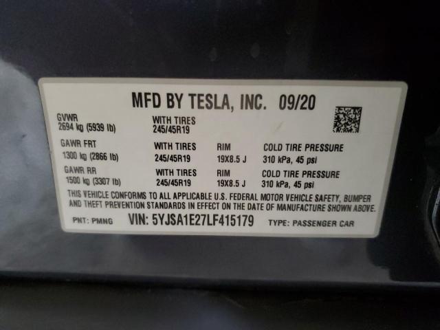 2020 TESLA MODEL S #3296907815
