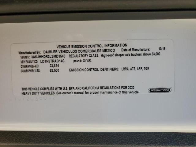 2020 FREIGHTLINER CASCADIA 1 #3302589762