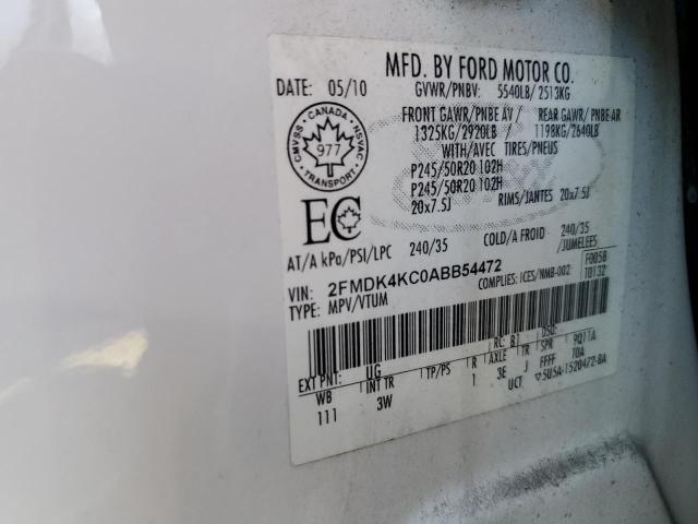 2010 FORD EDGE LIMIT - 2FMDK4KC0ABB54472