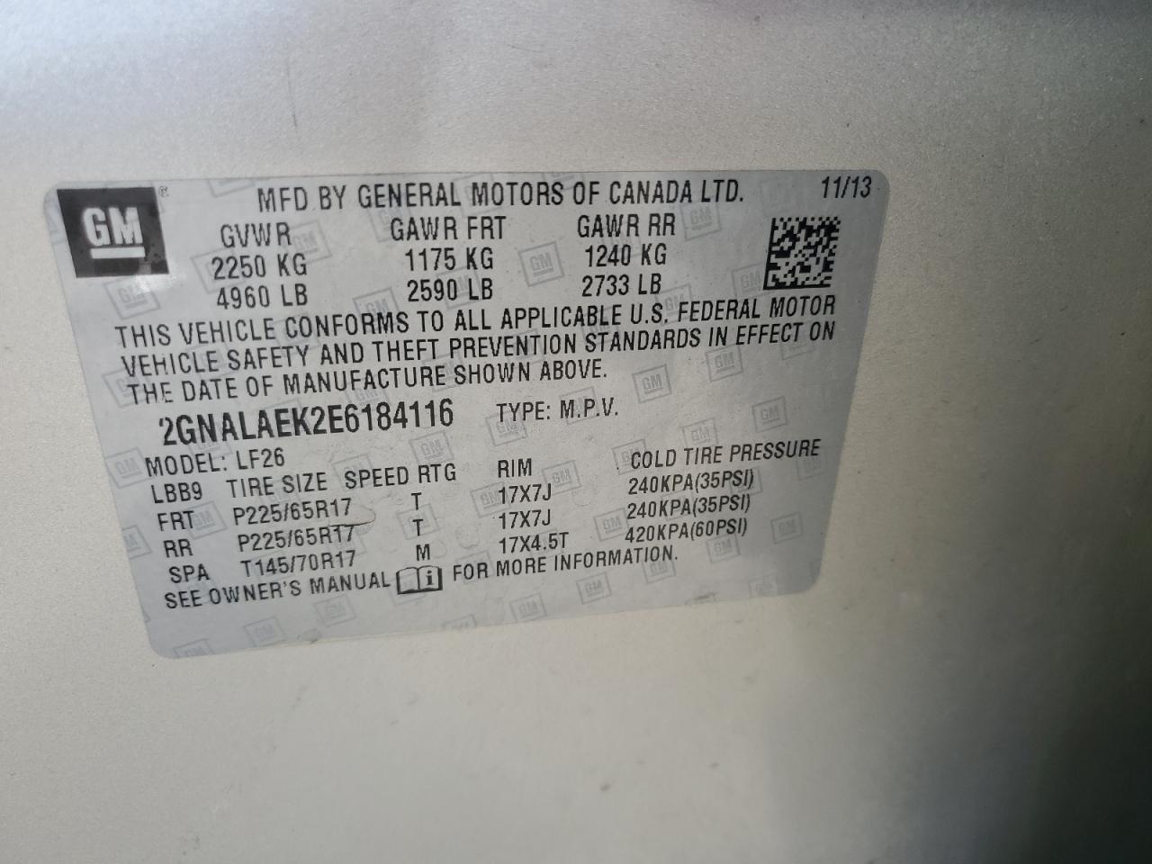 CHEVROLET EQUINOX LS