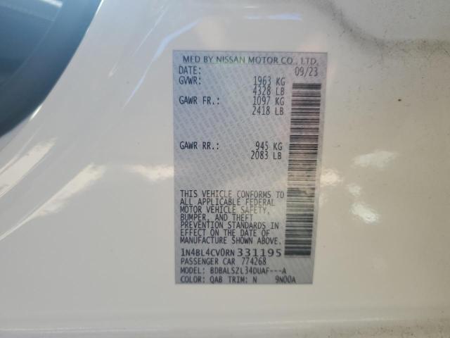 2024 NISSAN ALTIMA SR - 1N4BL4CV0RN331195