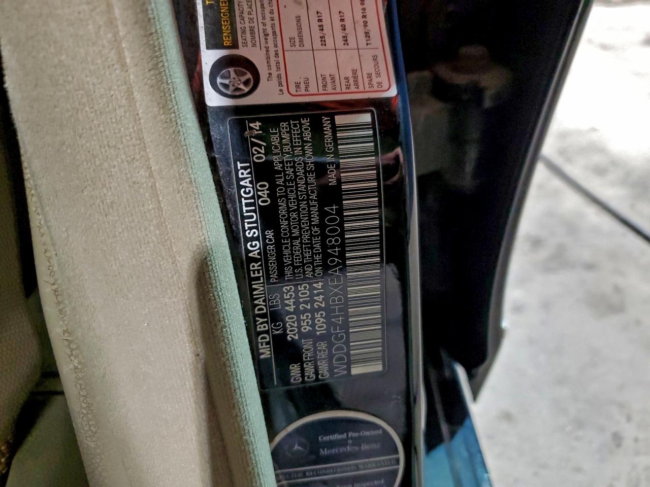 Lot #3308245230 2014 MERCEDES-BENZ C 250