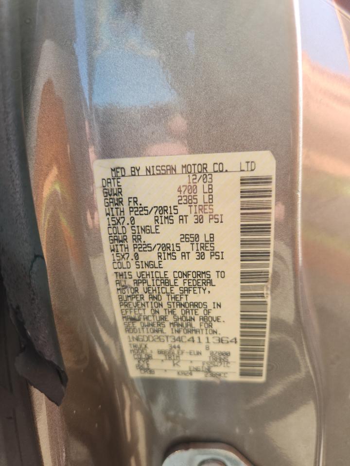 Lot #3297093487 2004 NISSAN FRONTIER K