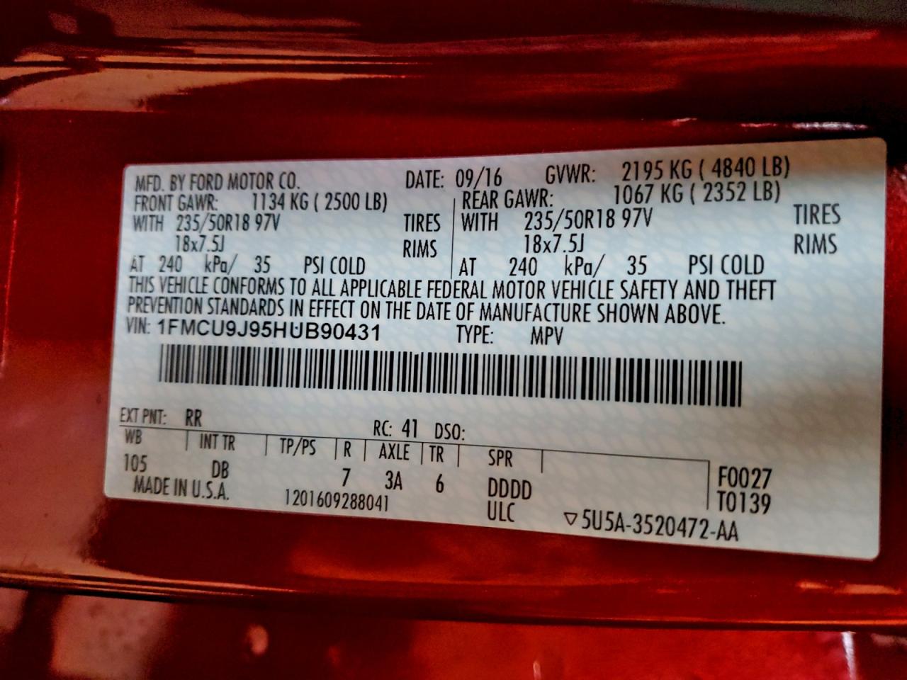 FORD ESCAPE TITANIUM