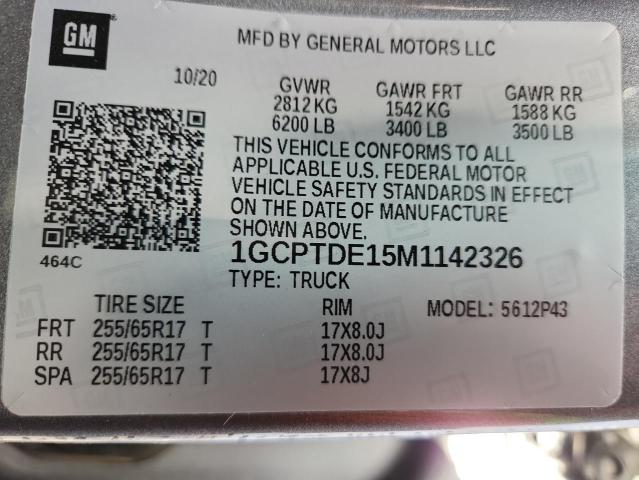 2021 CHEVROLET COLORADO Z #3285015960