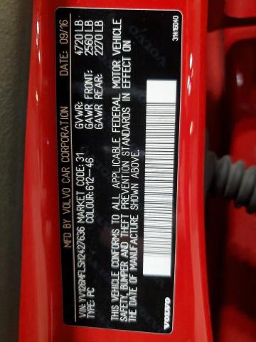 2017 VOLVO S60 YV126MFL5H2427636