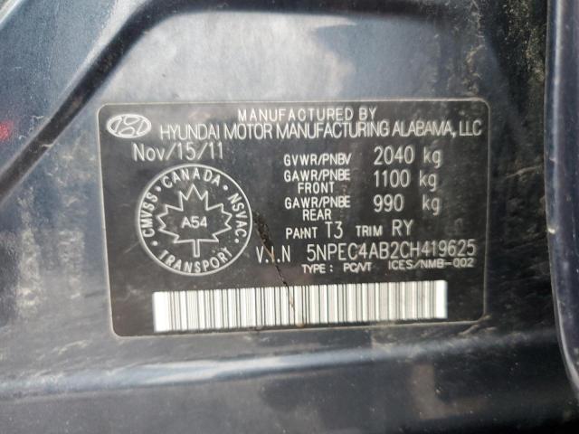 2012 HYUNDAI SONATA SE - 5NPEC4AB2CH419625