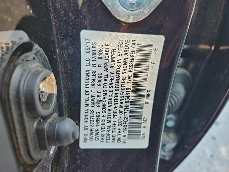 2017 HONDA CIVIC EX #3297094519