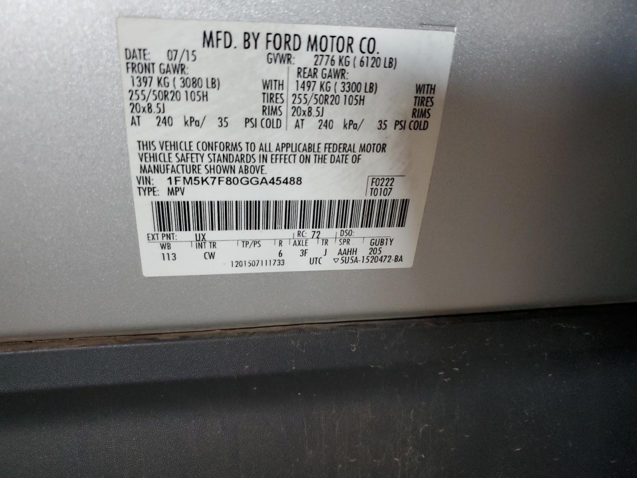 FORD EXPLORER LIMITED