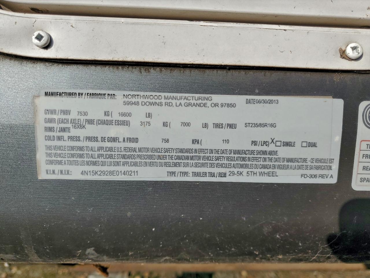 Lot #3309648943 2014 NRTH ARTIC FOX