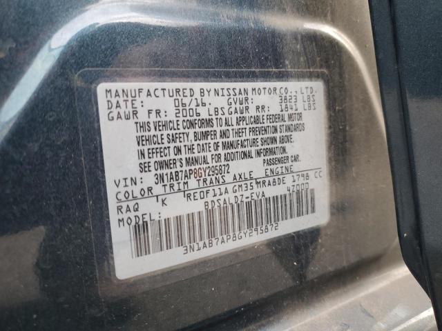 2016 NISSAN SENTRA S #3301928414