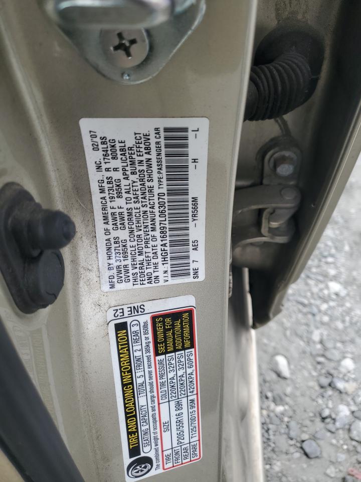 Lot #3284671343 2007 HONDA CIVIC EX