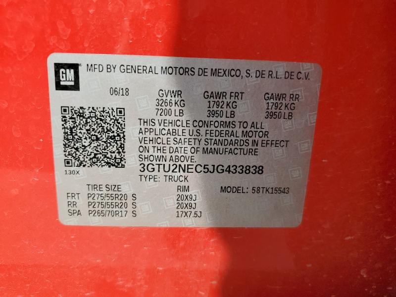 2018 GMC SIERRA K15 #3305681790