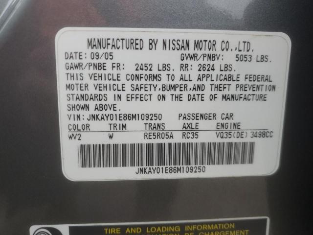 2006 INFINITI M35 BASE #3293555498