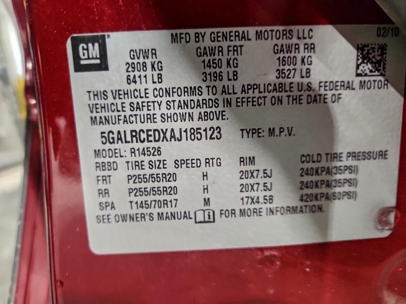 2010 BUICK ENCLAVE CX #3296220436