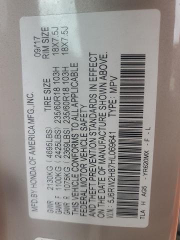 2017 HONDA CR-V EXL - 5J6RW2H87HL069641