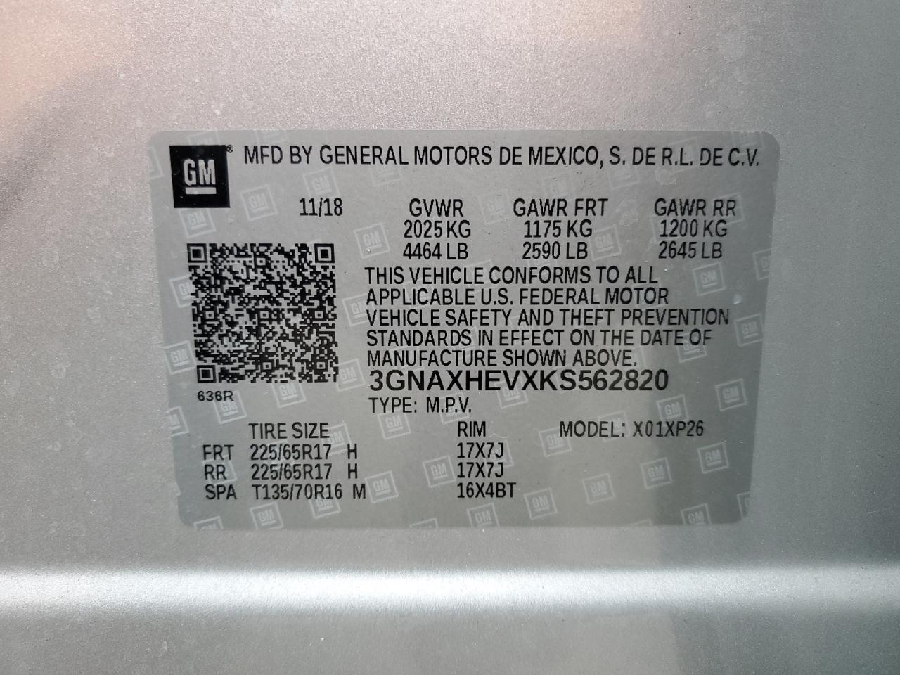 CHEVROLET EQUINOX LS