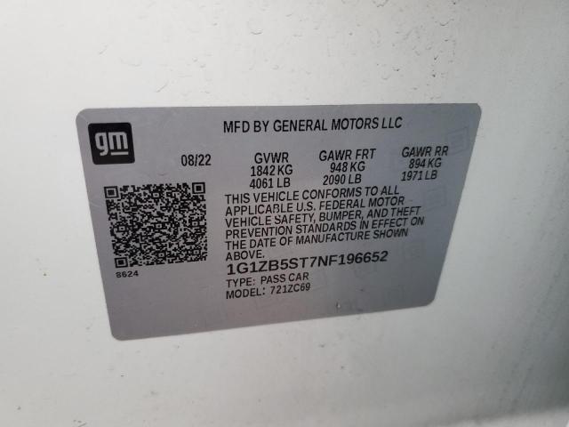 2022 CHEVROLET MALIBU LS #3302736008