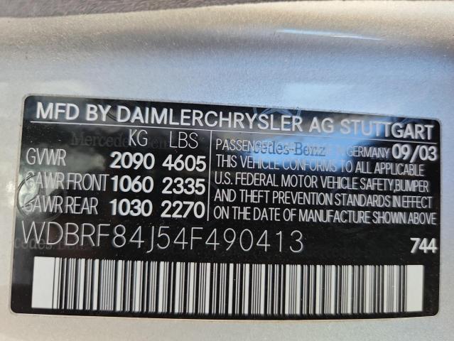 2004 MERCEDES-BENZ C 320 4MAT #3298292028