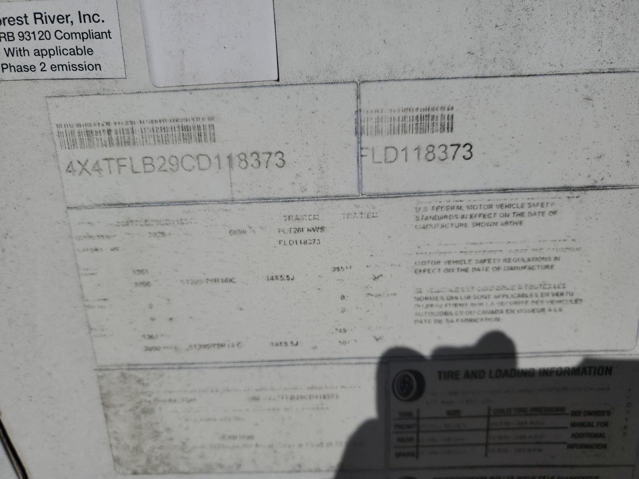 Lot #3284045812 2012 WILDWOOD FLAGSTAFF