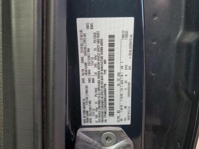 2019 FORD ESCAPE SE - 1FMCU9GD8KUA06778