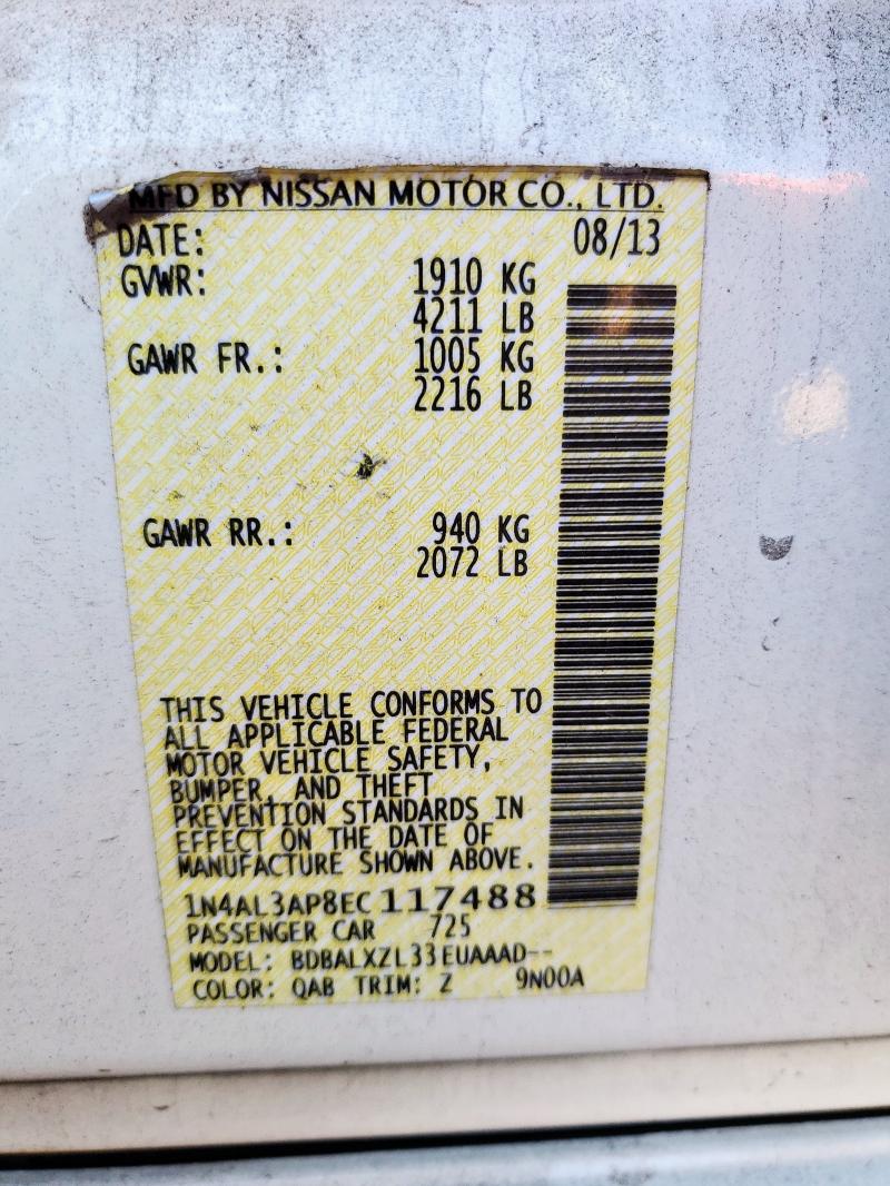 2014 NISSAN ALTIMA 2.5 #3304820554