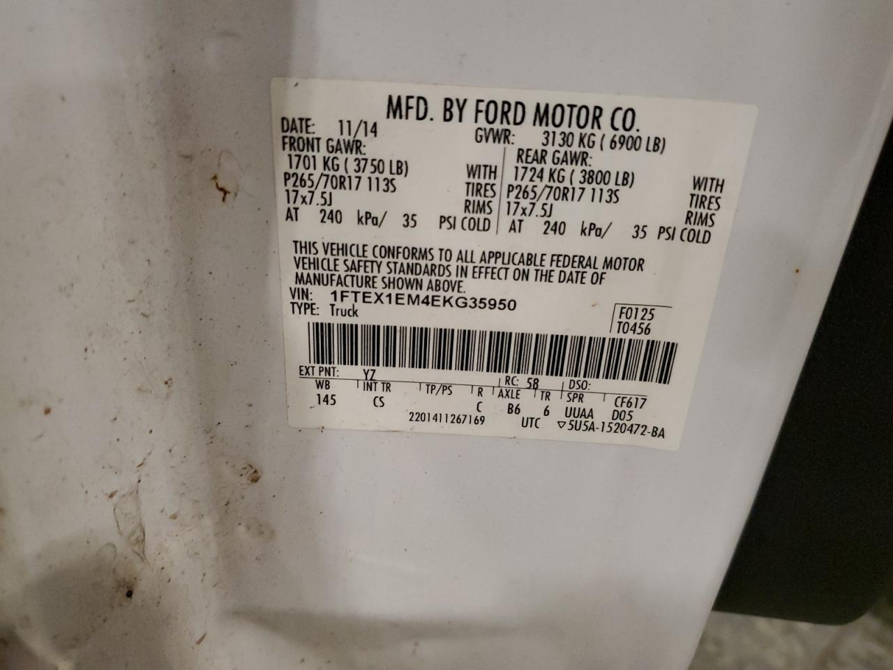 FORD F-150 SUPER CAB