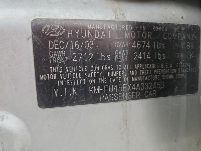 2004 HYUNDAI XG 350 #3291612255