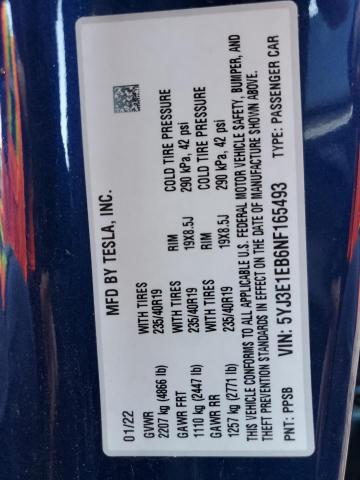 2022 TESLA MODEL 3 #3294711155