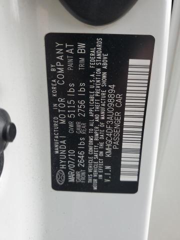 2010 HYUNDAI GENESIS 4. #3296296406