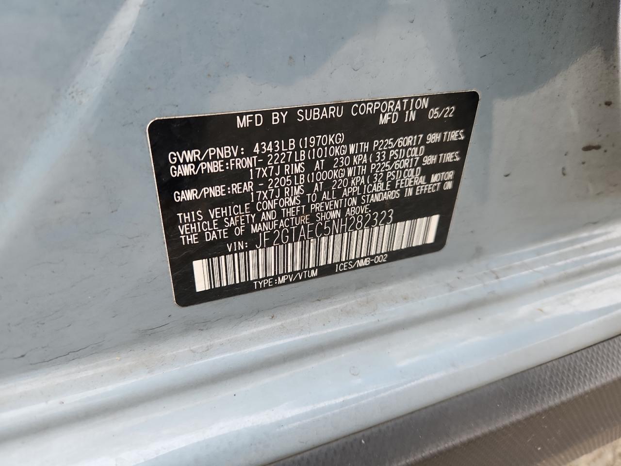 SUBARU CROSSTREK PREMIUM