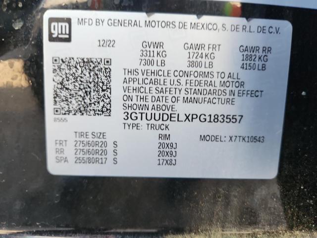 2023 GMC SIERRA K15 - 3GTUUDELXPG183557