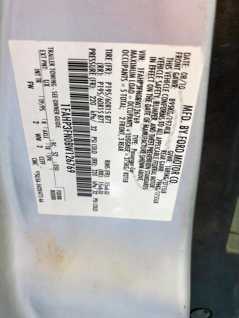 2011 FORD FOCUS SE #3296441653