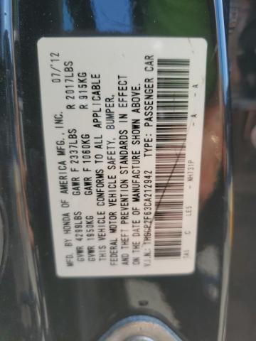 2012 HONDA ACCORD SE #3302816941