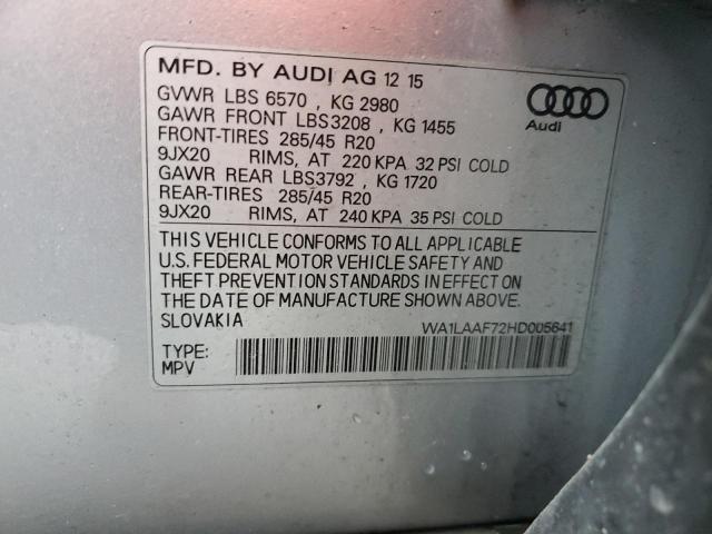 2017 AUDI Q7 PREMIUM #3301748388