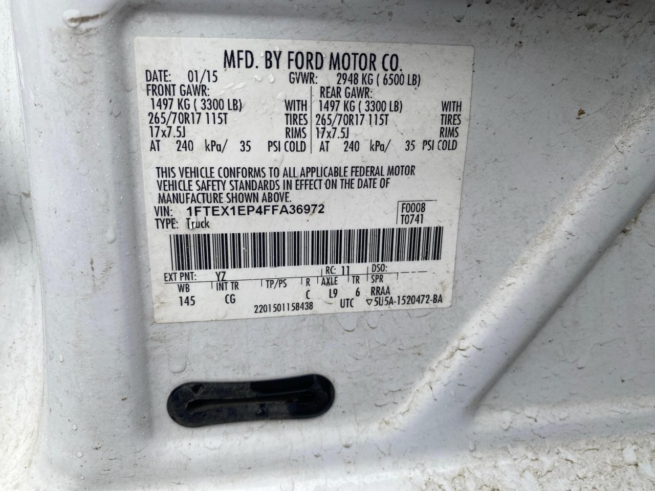 FORD F-150 SUPER CAB