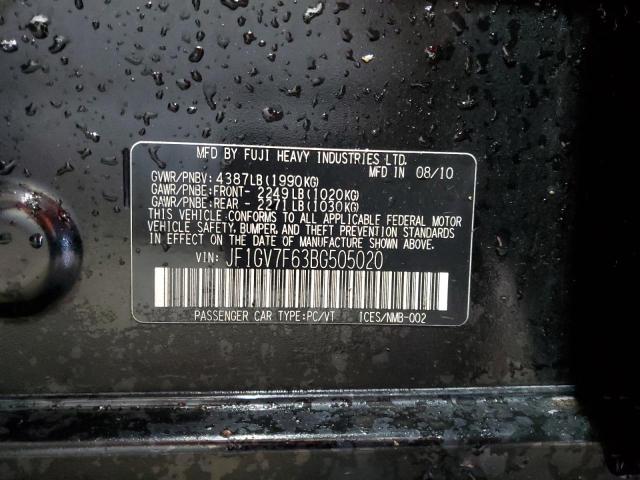 2011 SUBARU IMPREZA WR #3309577591