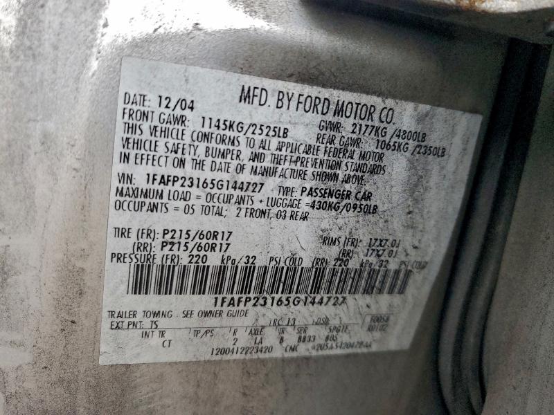 2005 FORD FIVE HUNDR #3297873828