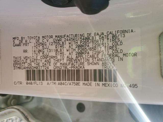 2013 TOYOTA TACOMA DOU - 3TMKU4HN6DM037724