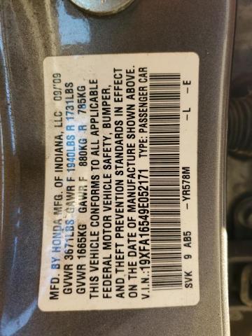 2009 HONDA CIVIC LX #3292390292