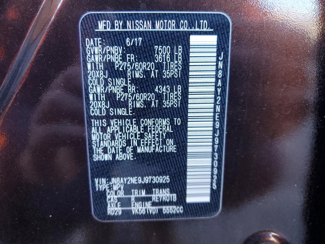 NISSAN ARMADA PLATINUM